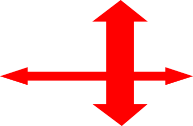 Red Arrow Pointing Up Left Clipart - Perfect for Directions and Growth