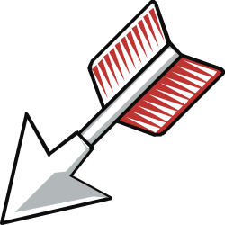 Red and White Striped Brush Clipart for Creative Projects