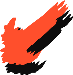 Red Bird Flying in the Sky Clipart - Vibrant Illustrations for Your Projects