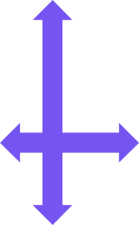 Purple Arrow Pointing Up Left - Dynamic Clipart Design