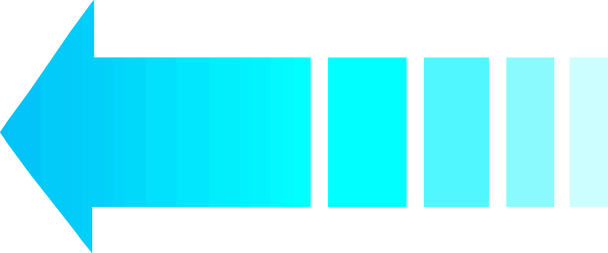 Blue Arrow Pointing Up to the Right - Dynamic Clipart