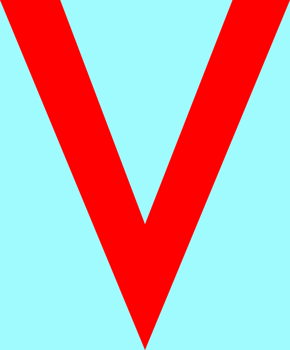 a red v icon on a blue background clip art png transparent Red V Icon on Blue Background - Versatile Clipart for All Your Projects