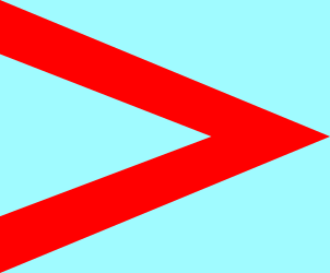Red Arrow on Blue Background Clipart - Bold and Dynamic Visuals