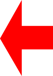 Red Arrow Pointing Left Clipart: Directional Symbol for Design
