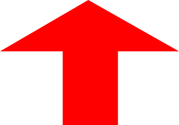 Red Arrow Pointing Up Clipart for Dynamic Growth Visualization