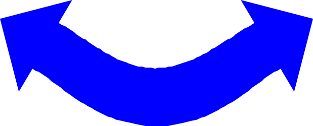 Blue Arrow on Black Background Clipart
