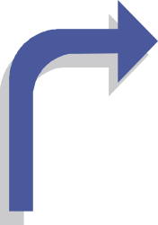 Blue Arrow Pointing Up Right Clipart - Dynamic Directional Graphics