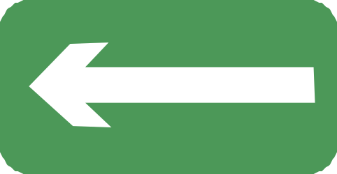 Green Arrow Pointing Left - Versatile Clipart for All Your Needs