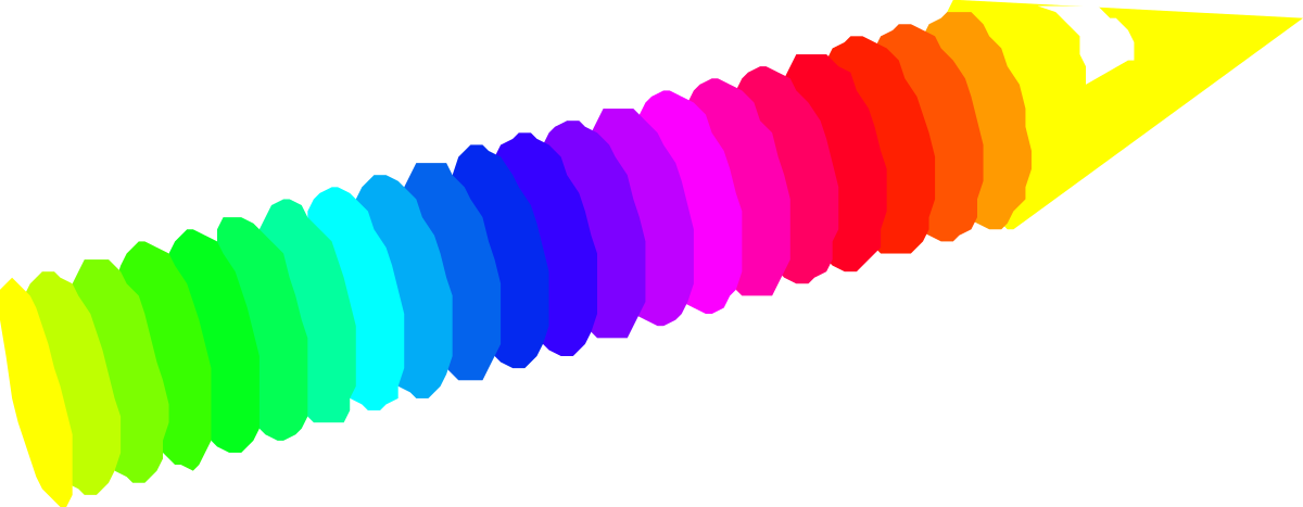 Rainbow Triangle Clipart - Vibrant and Colorful Geometric Designs