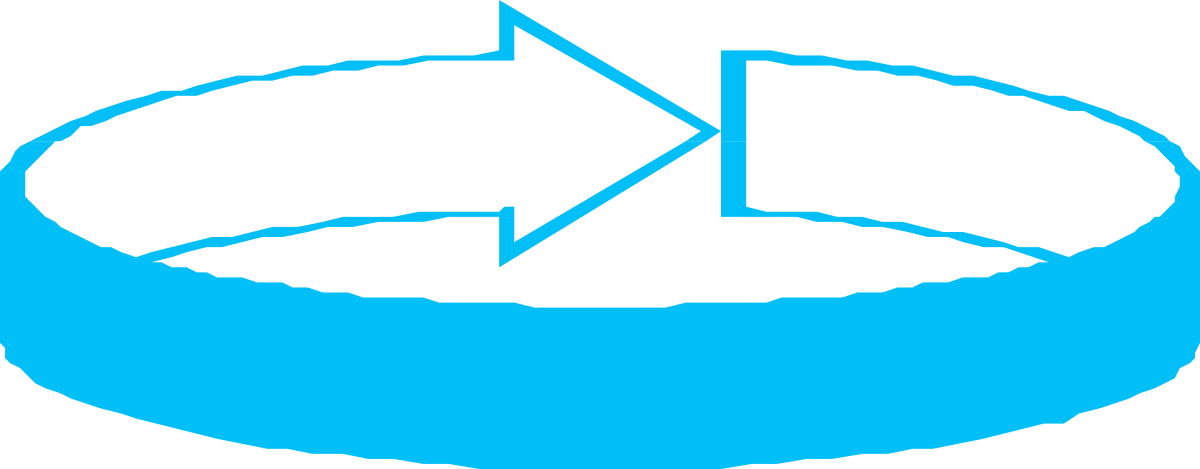 a blue circle with a broken piece in it clip art png transparent Blue Circle with Broken Piece Clipart: Unique Visual Element for Your Projects