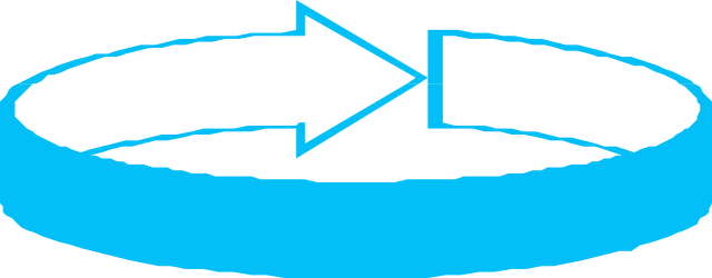 Blue Circle with Broken Piece Clipart: Unique Visual Element for Your Projects