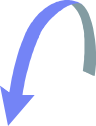 Blue Arrow Pointing Up to the Left - Dynamic Clipart for Your Projects