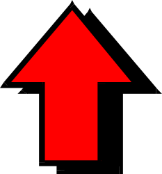 Red Arrow Pointing Up Clipart - Directional Indicator for Growth