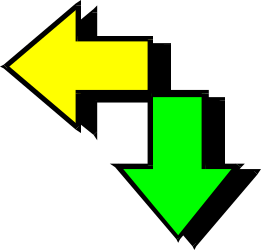 Opposite Directions: Two Arrows Clipart for Dynamic Visuals