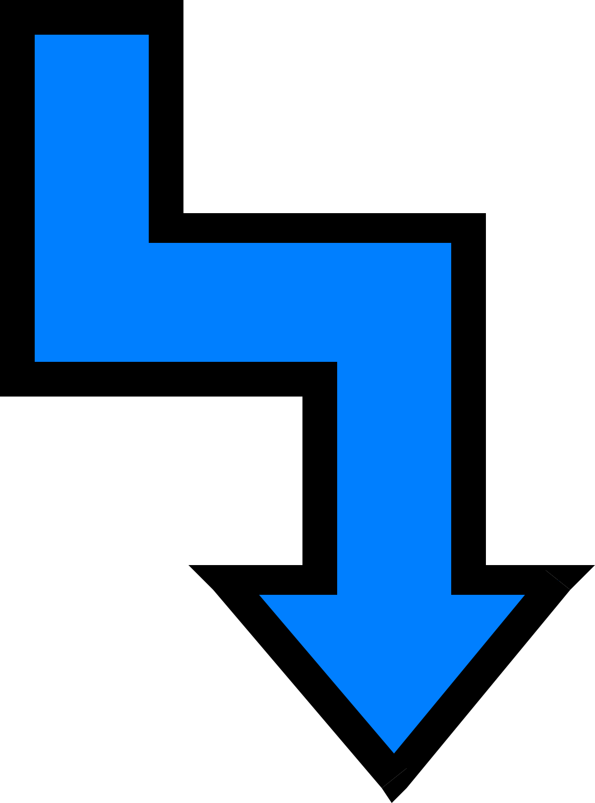 Blue Arrow Pointing Up Left - Dynamic and Stylish Clipart