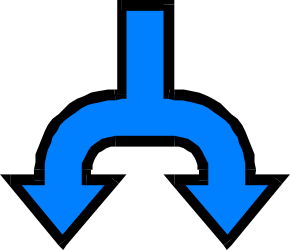 Blue Arrow Pointing Up Left Clipart for Dynamic Visuals