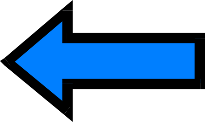 Blue Arrow Clipart: Dynamic Left to Right Directional Graphic