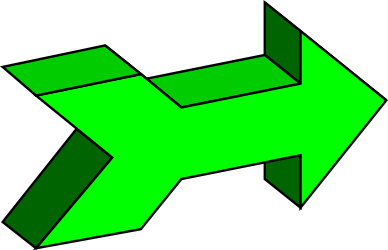 Green Arrow Icon Clipart: Directional Symbol for Your Projects
