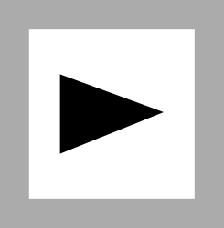 Black Arrow on White Square Clipart for Clear Directional Guidance