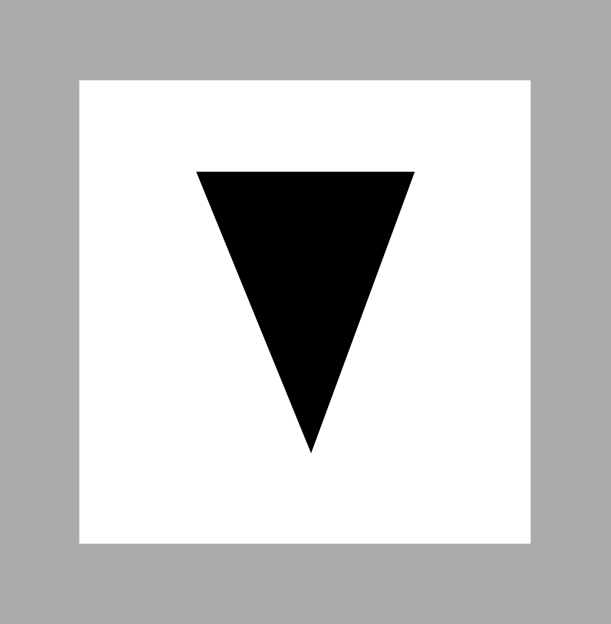 a black triangle on a white background clip art png transparent Black Triangle on White Background - Minimalist Clipart Design