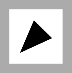 Triangle Icon Clipart - Black and White Design for Versatile Use