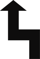 Black Arrow Pointing Upward Right - Dynamic SVG Clipart