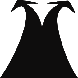 Elegant Black and White Dress Silhouette Clipart