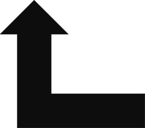 Black Arrow Pointing Up to the Right - Dynamic Clipart