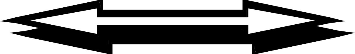 Arrow Clipart: White Left and Right Directional Symbols