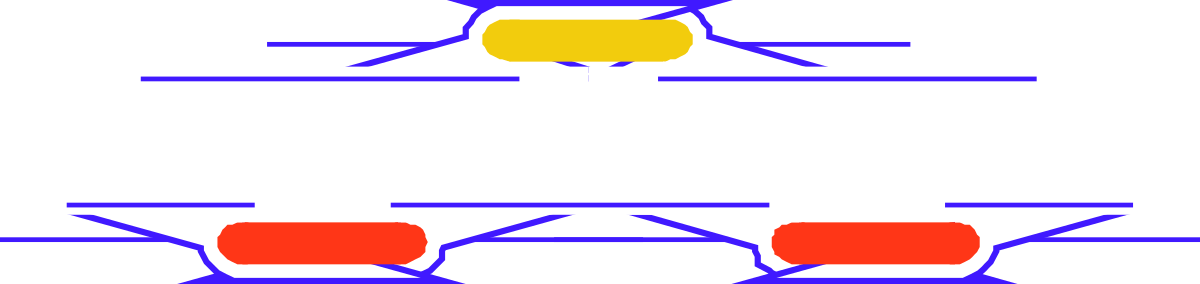 a diagram of a train with three different colors clip art png transparent Train Clipart Diagram in Three Vibrant Colors - Art Deco Style
