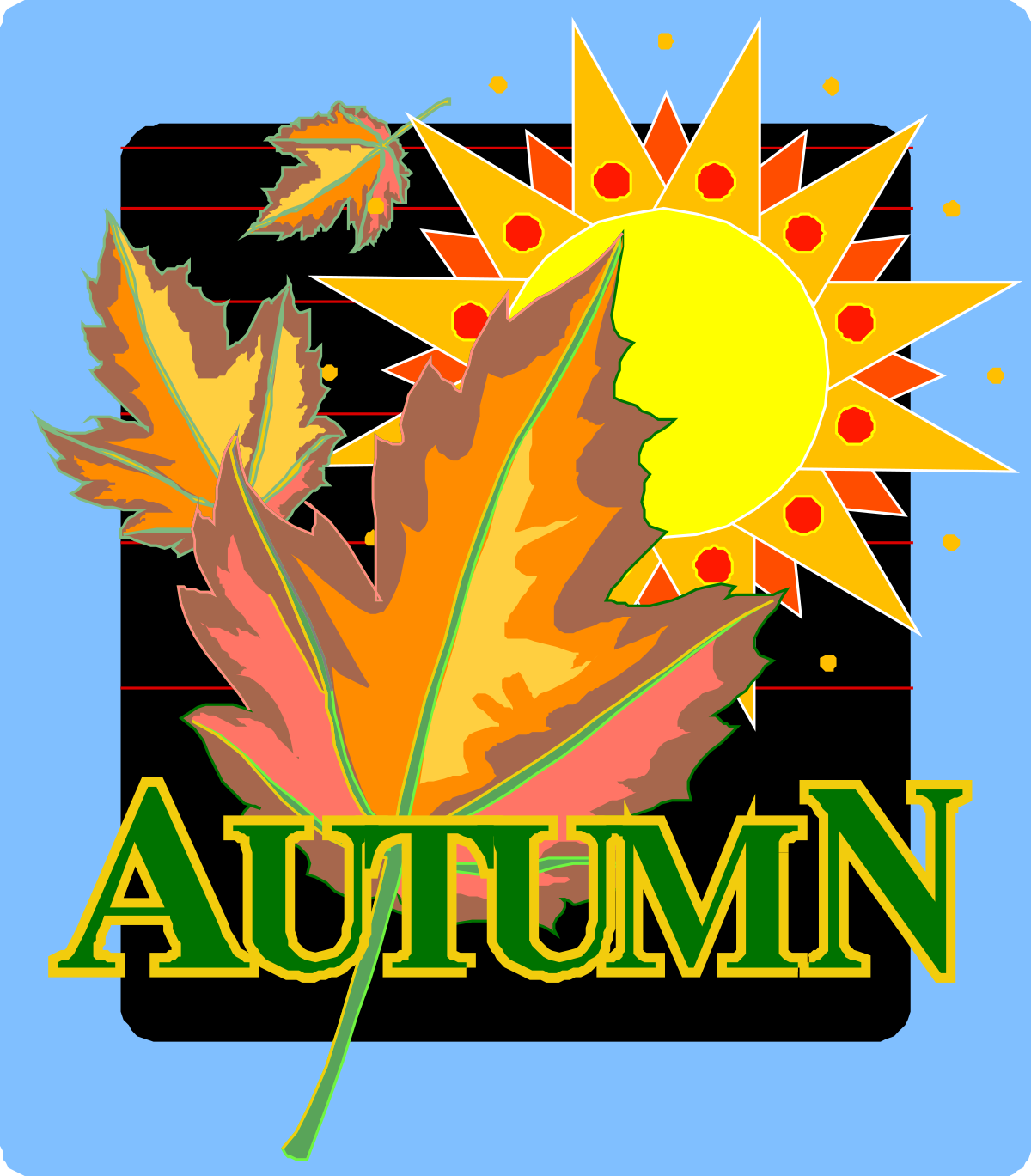 Autumn Clipart Collection: Vibrant Leaves, Pumpkins, and Nature Scenes