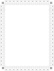 Aztec Patterns Black and White Square Frame Clipart