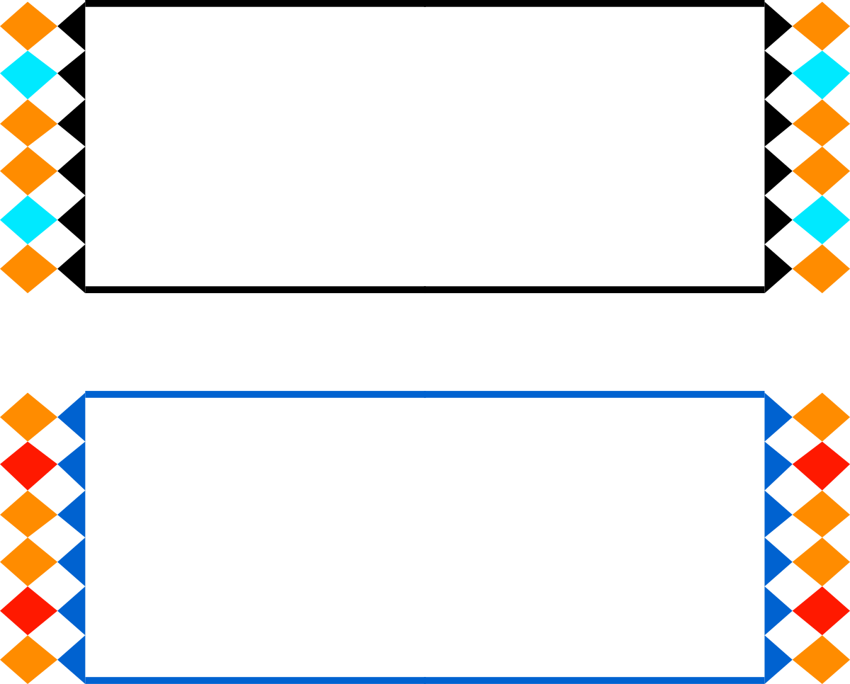 a square frame with a blue border and orange border clip art png transparent Blue and Orange Square Frame Clipart - Versatile Design for Creative Projects