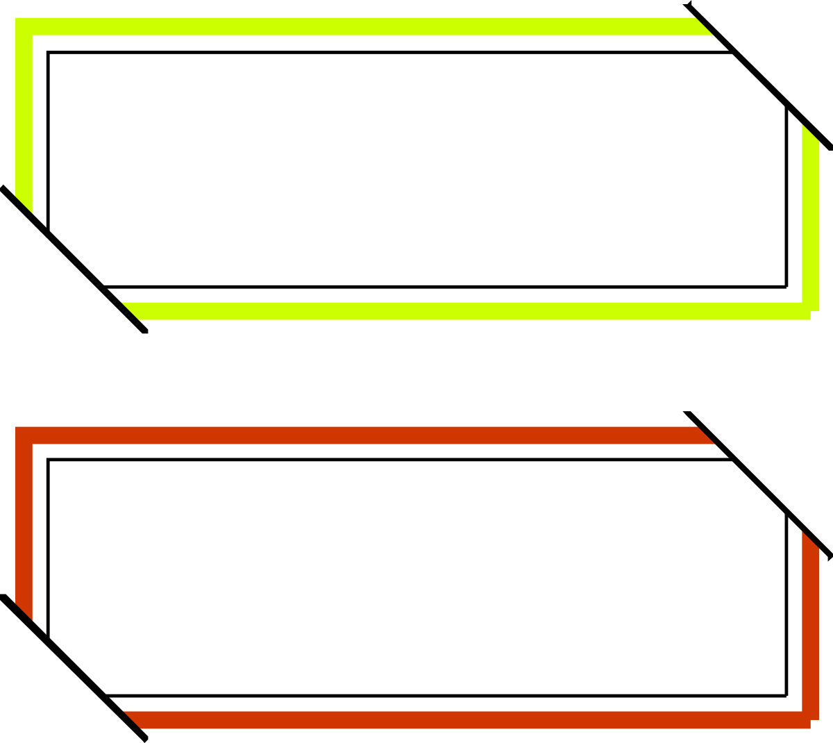 Black and White Recal with Green Accent Clipart for Creative Borders