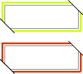 Black and White Recal with Green Accent Clipart for Creative Borders