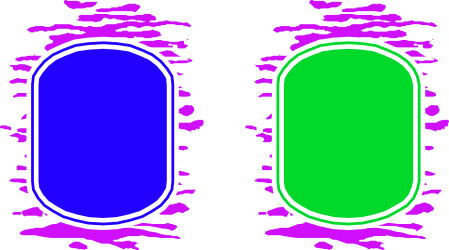 Oval Frames Clipart: Three Colorful Borders for Creative Designs