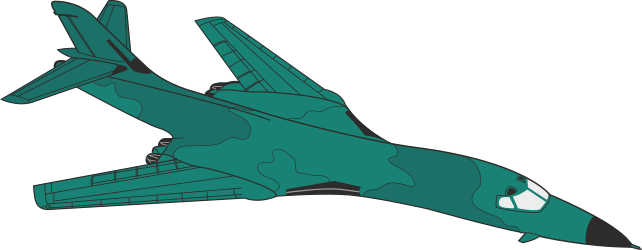 Fighter Jet Flying in the Air - Dynamic Clipart Illustration