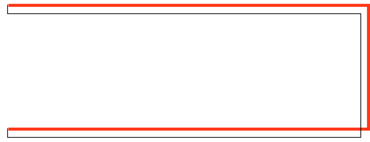 Red Square Clipart with White Border - Versatile Graphic for Design Projects