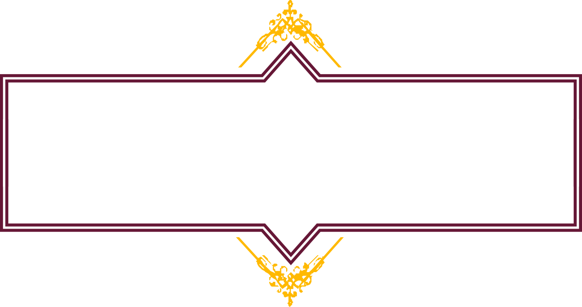 Purple and Gold Frame Clipart - Elegant Decorative Borders
