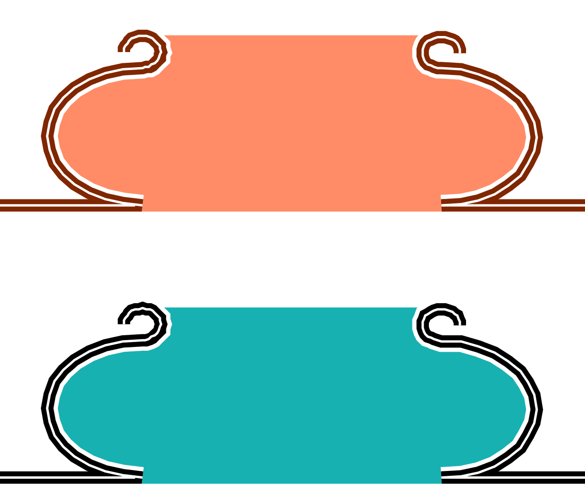 three vases with handles clip art png transparent Three Handle Vases Clipart - Artistic Borders and Miscellaneous Designs
