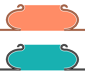Three Handle Vases Clipart - Artistic Borders and Miscellaneous Designs