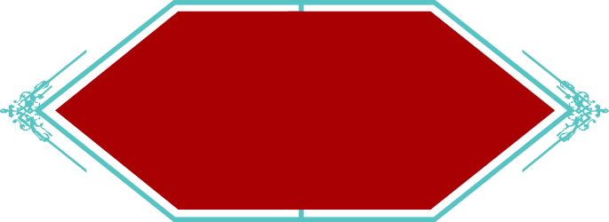 Octagonal Red and White Clipart with Blue Border - Versatile Graphic Design Element