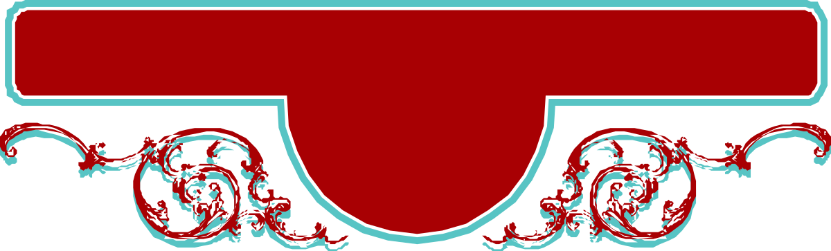 a red and blue banner with a scroll clip art png transparent Vibrant Red and Blue Banner Clipart with Scroll Design