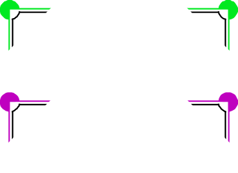 Borders and Corners Clipart: Three Distinct Shapes for Creative Designs