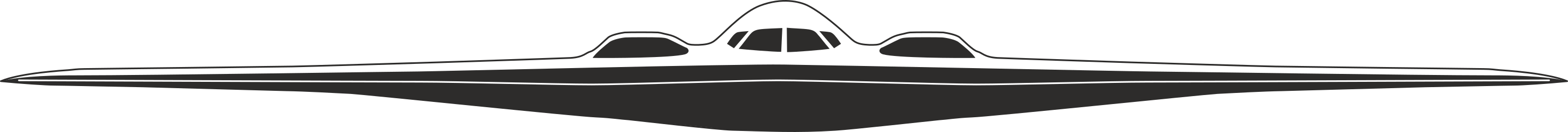 Black and White Spaceship Silhouette Clipart for Creative Projects