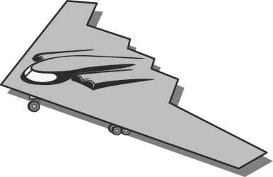 Gray Airplane Clipart with Black and White Outline - Ideal for Designs