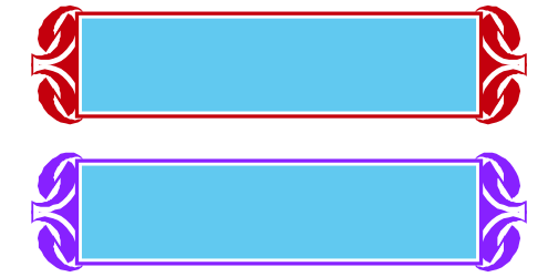 Three Colorful Ribbons Clipart - Red, Blue, and Purple Banners