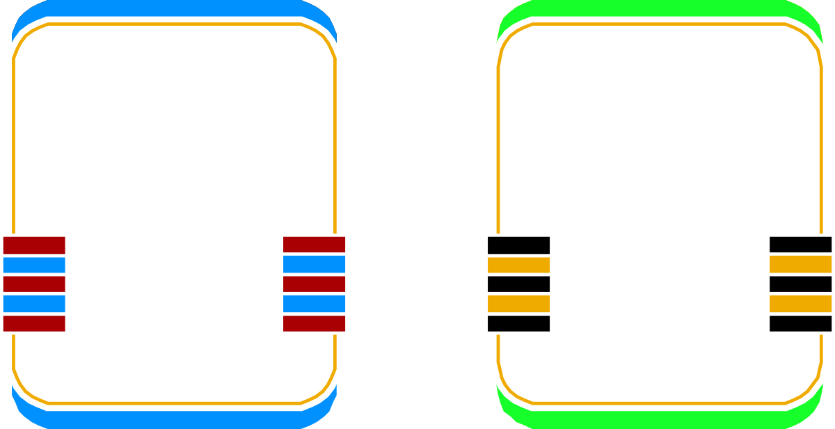 two different colors of the same color clip art png transparent Two-Tone Color Borders Clipart for Creative Projects