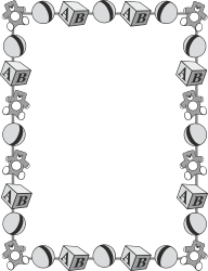 Heart Borders and Frames Clipart for Baby Toys