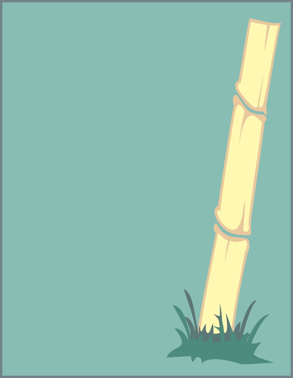 a tall wooden pole with a green background clip art png transparent Bamboo Borders: Elegant Plant Clipart for Creative Designs
